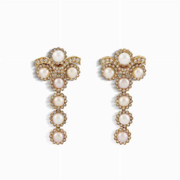 CHANTECLER : CHANTECLER PAIO DI ORECCHINI PENDENTI  - Asta Gioielli - Associazione Nazionale - Case d'Asta italiane