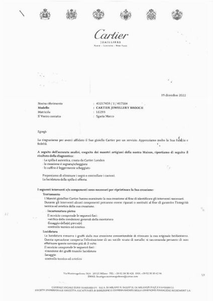 CARTIER : CARTIER LONDON SPILLA CON ZAFFIRI  - Asta Gioielli - Associazione Nazionale - Case d'Asta italiane