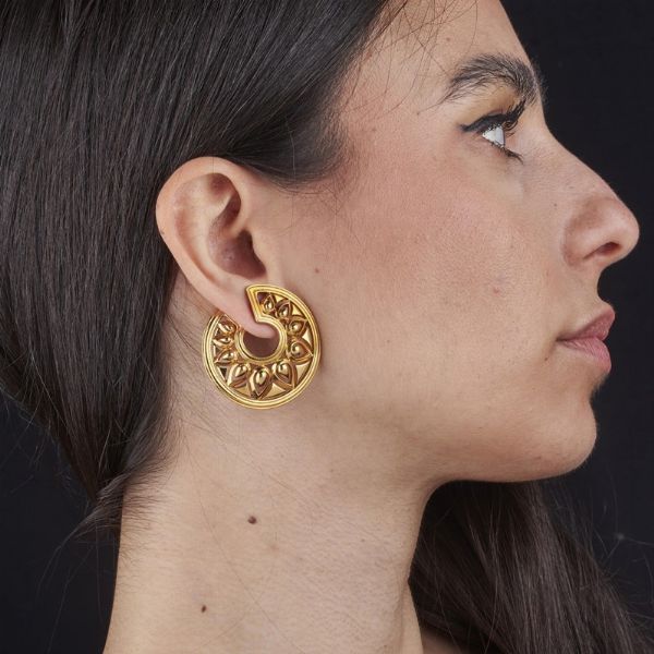 CARTIER : CARTIER PAIO DI ORECCHINI A DISCO  - Asta Gioielli - Associazione Nazionale - Case d'Asta italiane