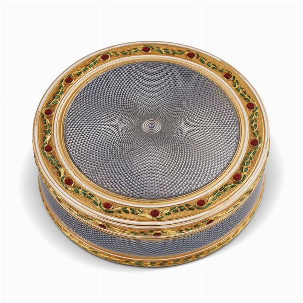 TABACCHIERA ROTONDA FRANCIA SECONDA META' XVIII SECOLO  - Asta Gioielli - Associazione Nazionale - Case d'Asta italiane