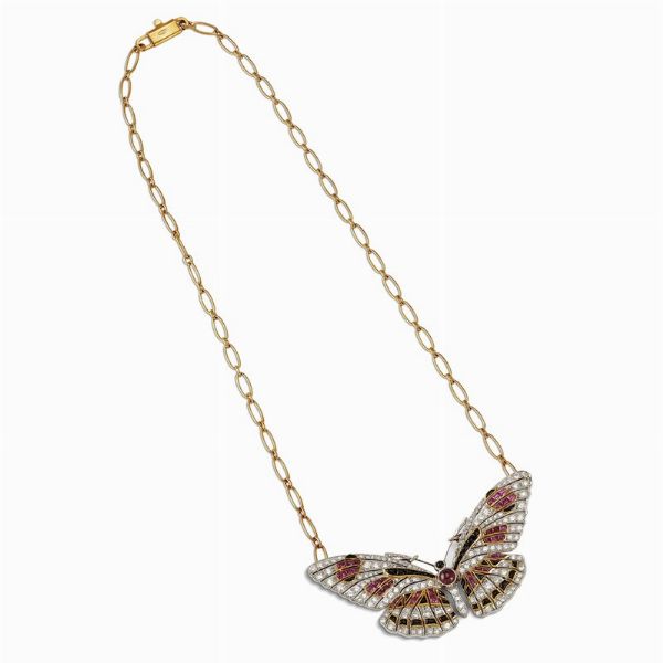 COLLANA A FORMA DI FARFALLA  - Asta Gioielli - Associazione Nazionale - Case d'Asta italiane