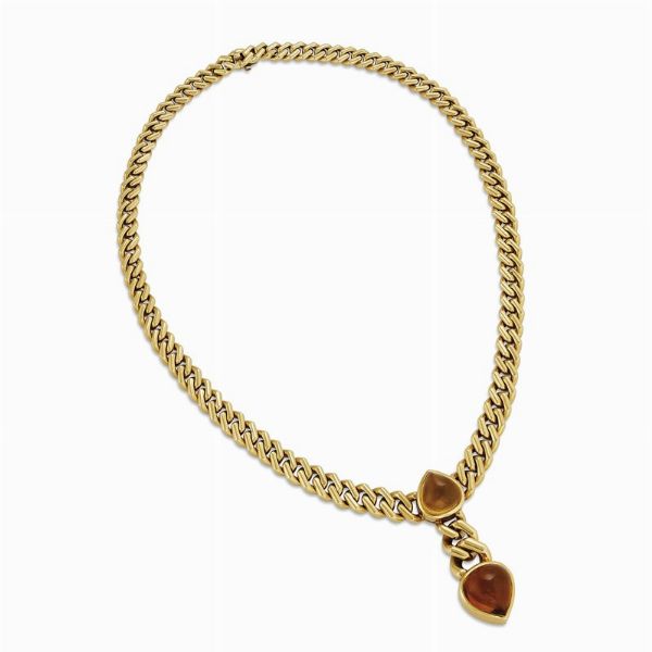 bulgari : BULGARI COLLANA GROUMETTE CON QUARZI CITRINI  - Asta Gioielli - Associazione Nazionale - Case d'Asta italiane