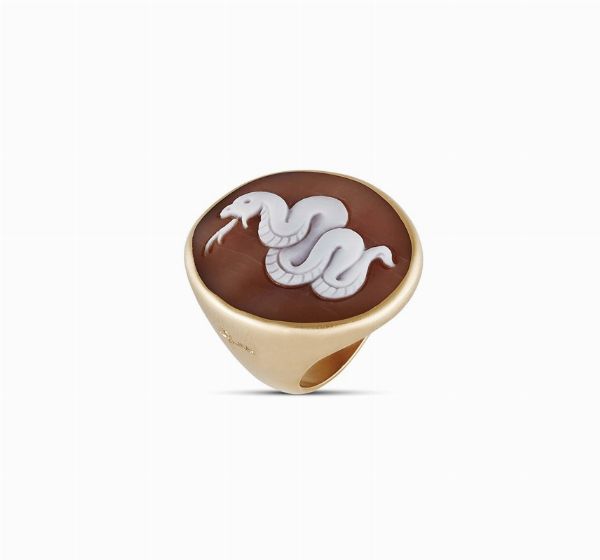 POMELLATO : POMELLATO GRANDE ANELLO CON CAMMEO  - Asta Gioielli - Associazione Nazionale - Case d'Asta italiane