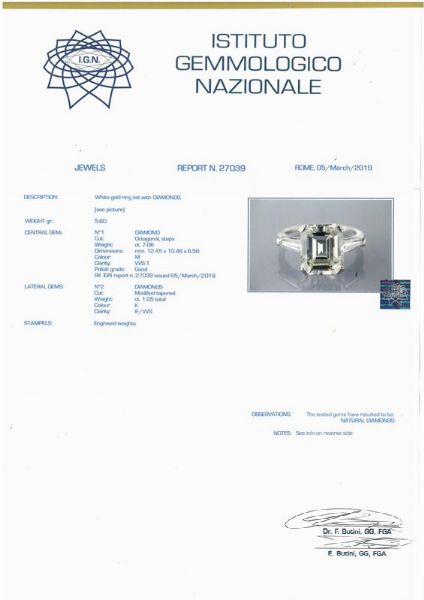 ANELLO CON DIAMANTI  - Asta Gioielli - Associazione Nazionale - Case d'Asta italiane