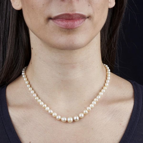 COLLANA DI PERLE NATURALI  - Asta Gioielli - Associazione Nazionale - Case d'Asta italiane