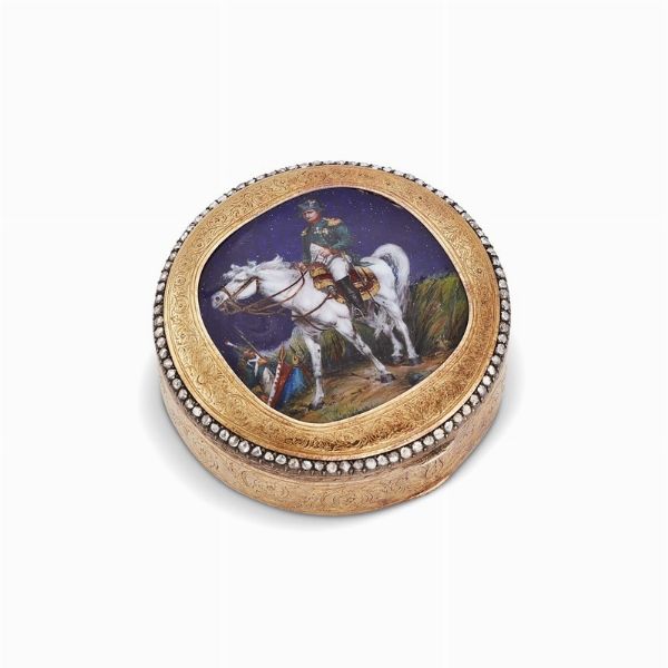 PICCOLA SCATOLA CON MINIATURA  - Asta Gioielli - Associazione Nazionale - Case d'Asta italiane