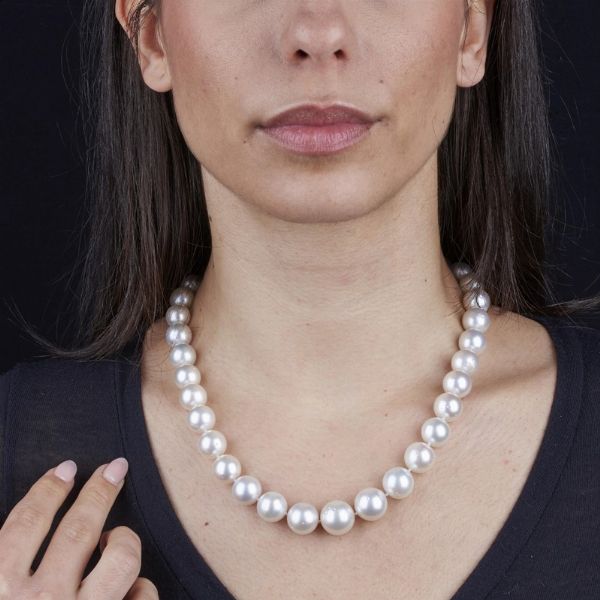 COLLANA DI PERLE SOUTH SEA  - Asta Gioielli - Associazione Nazionale - Case d'Asta italiane