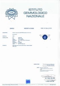 bulgari : BULGARI ANELLO CON ZAFFIRO BIRMANO E DIAMANTI  - Asta Gioielli - Associazione Nazionale - Case d'Asta italiane