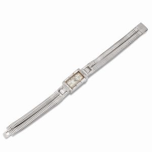 CARTIER : CARTIER OROLOGIO IN PLATINO E DIAMANTI  - Asta Gioielli - Associazione Nazionale - Case d'Asta italiane