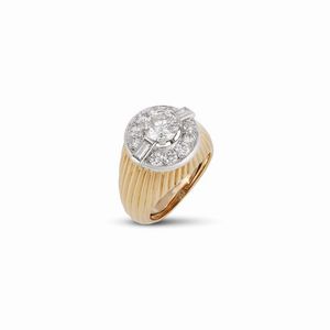 CARTIER - CARTIER PARIS ANELLO CHEVALIER CON DIAMANTI