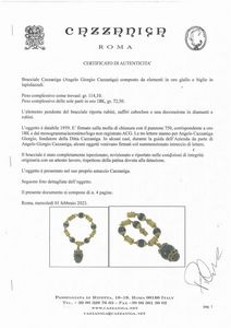 CAZZANIGA BRACCIALE A CATENA CON LAPISLAZZULI E PIETRE DI COLORE  - Asta Gioielli - Associazione Nazionale - Case d'Asta italiane