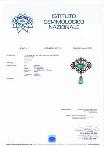 DEMIPARURE CON SMERALDI COLOMBIANI E DIAMANTI  - Asta Gioielli - Associazione Nazionale - Case d'Asta italiane