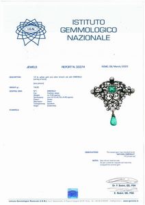 DEMIPARURE CON SMERALDI COLOMBIANI E DIAMANTI  - Asta Gioielli - Associazione Nazionale - Case d'Asta italiane