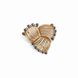 CARTIER - CARTIER LONDON SPILLA CON ZAFFIRI