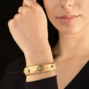BUCCELLATI : BUCCELLATI BRACCIALE RIGIDO CON SMERALDI  - Asta Gioielli - Associazione Nazionale - Case d'Asta italiane