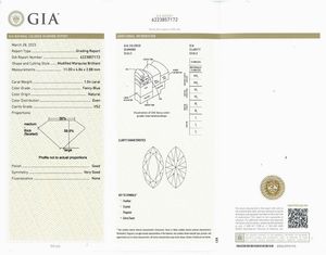 ANELLO CON DIAMANTE FANCY BLU  - Asta Gioielli - Associazione Nazionale - Case d'Asta italiane