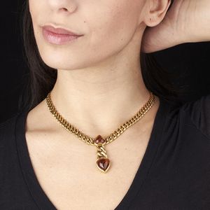 bulgari : BULGARI COLLANA GROUMETTE CON QUARZI CITRINI  - Asta Gioielli - Associazione Nazionale - Case d'Asta italiane