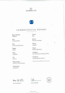 ANELLO CON ZAFFIRO BIRMANO E DIAMANTI  - Asta Gioielli - Associazione Nazionale - Case d'Asta italiane