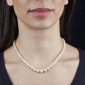 COLLANA DI PERLE NATURALI  - Asta Gioielli - Associazione Nazionale - Case d'Asta italiane