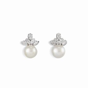 bulgari - BULGARI PAIO DI ORECCHINI CON PERLE NATURALI E DIAMANTI