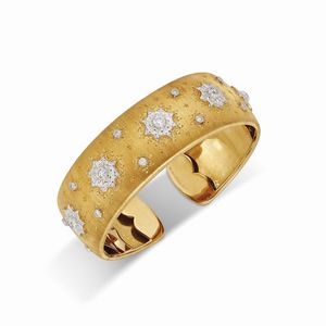 BUCCELLATI - BUCCELLATI BRACCIALE RIGIDO CON DIAMANTI