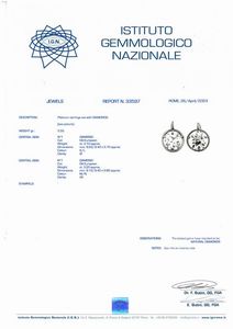 PAIO DI ORECCHINI CON DIAMANTI  - Asta Gioielli - Associazione Nazionale - Case d'Asta italiane