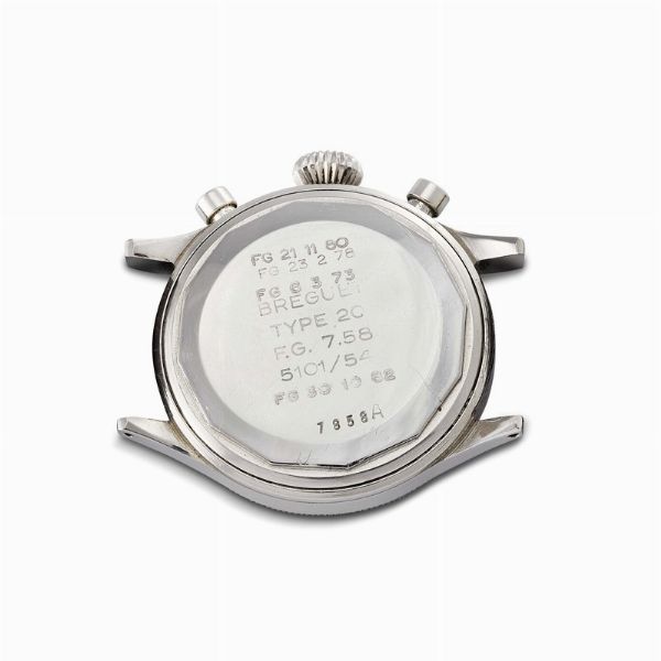 BREGUET TYPE 20 FLY-BACK CRONOGRAFO MILITARE N. 7858A ANNO 1957  - Asta OROLOGI DA POLSO E DA TASCA - Associazione Nazionale - Case d'Asta italiane