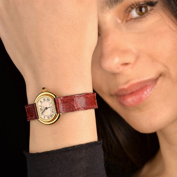 CARTIER : CARTIER PARIS ELLIPSE MISURA PICCOLA  - Asta OROLOGI DA POLSO E DA TASCA - Associazione Nazionale - Case d'Asta italiane