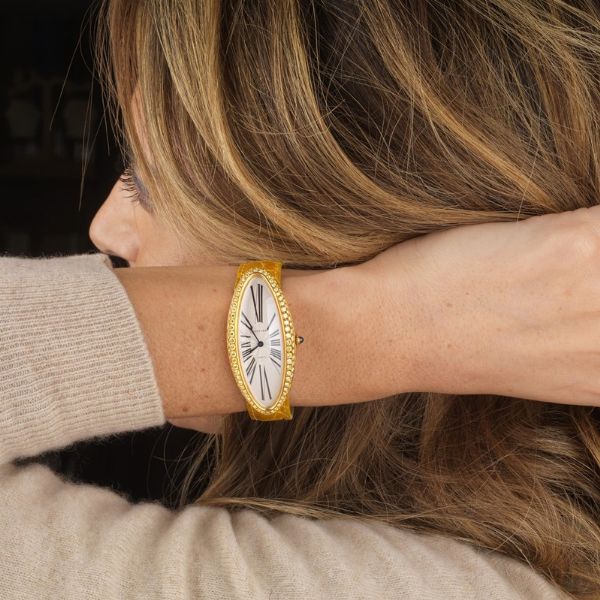 CARTIER : CARTIER BAGNOIRE ALLONGEE N. A1081XX  - Asta OROLOGI DA POLSO E DA TASCA - Associazione Nazionale - Case d'Asta italiane