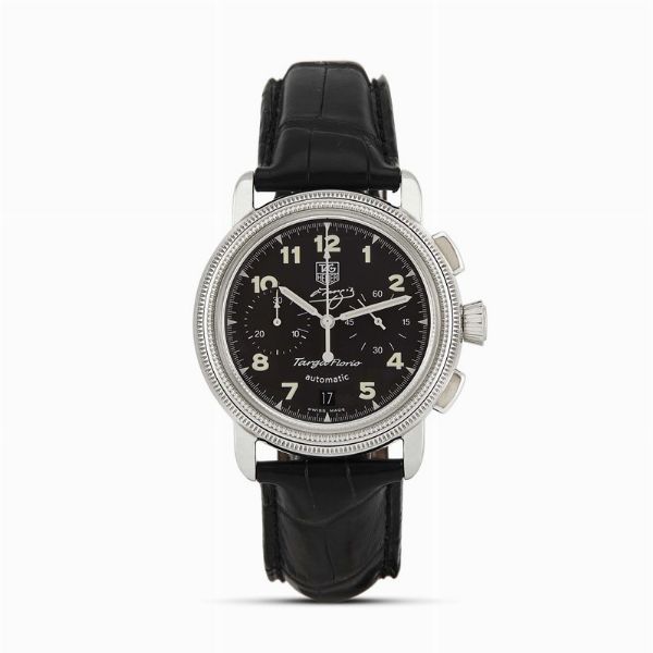 TAG HEUER TARGA FLORIO JUAN MANUEL FANGIO EDIZIONE LIMITATA REF. CX2113 N. TR58XX  - Asta OROLOGI DA POLSO E DA TASCA - Associazione Nazionale - Case d'Asta italiane