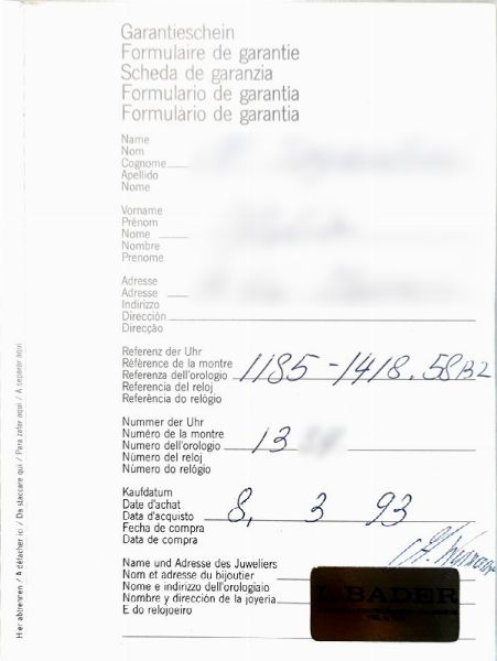 BLANCPAIN CRONOGRAFO REF. 1185-1418-58B2 IN ORO GIALLO  - Asta OROLOGI DA POLSO E DA TASCA - Associazione Nazionale - Case d'Asta italiane