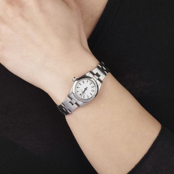 ROLEX : ROLEX OYSTER PERPETUAL LADY REF. 67180 N. R6023XX ANNO 1988  - Asta OROLOGI DA POLSO E DA TASCA - Associazione Nazionale - Case d'Asta italiane