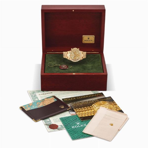 ROLEX : ROLEX DAYTONA REF. 16528 EMERALD AND DIAMOND DIAL N. S6395XX ANNO 1994  - Asta OROLOGI DA POLSO E DA TASCA - Associazione Nazionale - Case d'Asta italiane