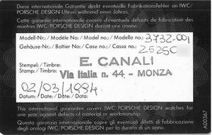 INTERNATIONAL WATCH COMPANY : IWC PORSCHE DESIGN IN TITANIO REF. 3732-001 ANNO 1994  - Asta OROLOGI DA POLSO E DA TASCA - Associazione Nazionale - Case d'Asta italiane