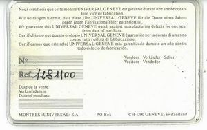 UNIVERSAL GENEVE TRICOMPAX REF. 1.281.100 CALENDARIO COMPLETO E FASI LUNARI  - Asta OROLOGI DA POLSO E DA TASCA - Associazione Nazionale - Case d'Asta italiane