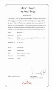 OMEGA : OMEGA SPEEDMASTER "LOLLIPOP" REF. CK2998-3 ANNO 1961  - Asta OROLOGI DA POLSO E DA TASCA - Associazione Nazionale - Case d'Asta italiane