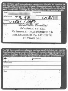 TAG HEUER TARGA FLORIO JUAN MANUEL FANGIO EDIZIONE LIMITATA REF. CX2113 N. TR58XX  - Asta OROLOGI DA POLSO E DA TASCA - Associazione Nazionale - Case d'Asta italiane