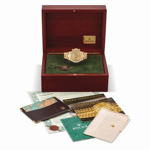 ROLEX : ROLEX DAYTONA REF. 16528 EMERALD AND DIAMOND DIAL N. S6395XX ANNO 1994  - Asta OROLOGI DA POLSO E DA TASCA - Associazione Nazionale - Case d'Asta italiane