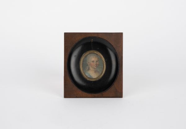 Scuola della fine del secolo XVIII - inizi XIX : Ritratto femminile  - Asta Arredi Antichi - Associazione Nazionale - Case d'Asta italiane