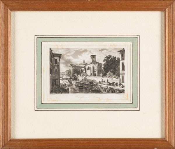 Lotto composto da cinque incisioni di Massimo d'Azeglio, Giovanni Migliara, Giuseppe Borsato, Giuseppe Bisi e Carlo Canella, raffiguranti paesaggi  - Asta Arredi Antichi - Associazione Nazionale - Case d'Asta italiane