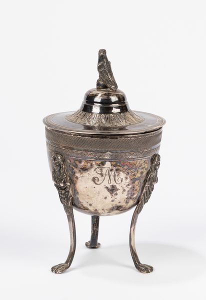 Zuccheriera in argento, secolo XIX  - Asta Arredi Antichi - Associazione Nazionale - Case d'Asta italiane