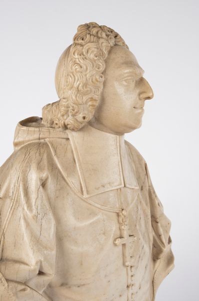 Scultura in marmo bianco. Secolo XVII/XVIII  - Asta Arredi Antichi - Associazione Nazionale - Case d'Asta italiane
