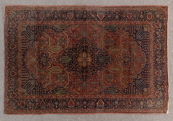Tappeto persiano Kashan molto fine degli inizi del XX secolo  - Asta Arredi Antichi - Associazione Nazionale - Case d'Asta italiane
