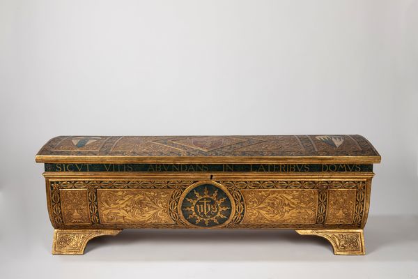 Cassone in stile fiorentino rinascimentale. Fine secolo XIX/ inizio secolo XX  - Asta Arredi Antichi - Associazione Nazionale - Case d'Asta italiane