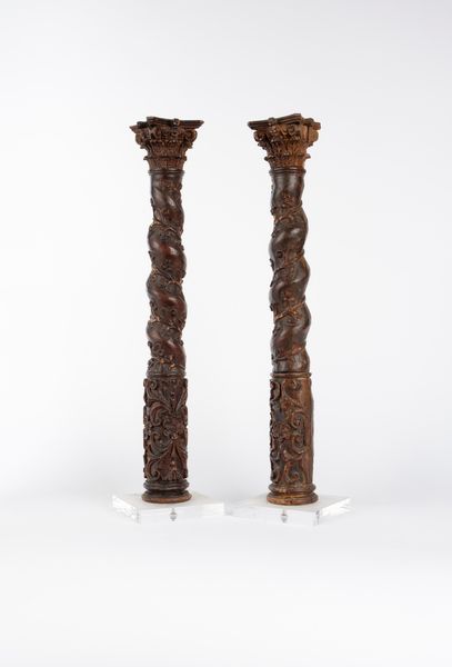 Coppia di colonnine solomoniche. Secolo XVII  - Asta Arredi Antichi - Associazione Nazionale - Case d'Asta italiane