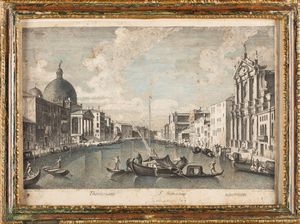 Lotto composto da sei acquaforti di Giovanni Battista Brustolon (1712-1796). Venezia, secolo XVIII  - Asta Arredi Antichi - Associazione Nazionale - Case d'Asta italiane