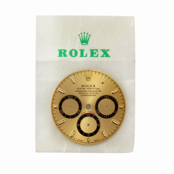QUADRANTE ROLEX DAYTONA REF. 16523/16528  TRIZIO-6 DRITTO  - Asta OROLOGI VINTAGE E MODERNI - Associazione Nazionale - Case d'Asta italiane