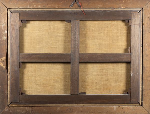 Pittore fiammingo attivo in Italia, secolo XVII : Veduta di porto con capriccio architettonico e figure  - Asta Dipinti e Disegni Antichi - Associazione Nazionale - Case d'Asta italiane