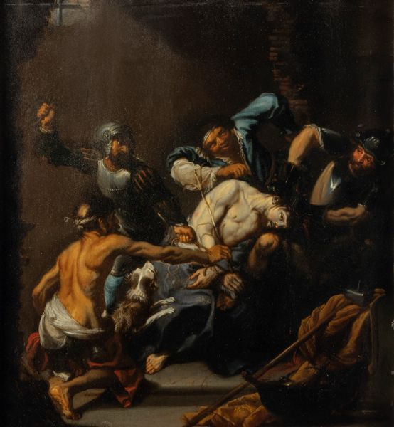 Scuola fiamminga, secolo XVII : Incoronazione di spine  - Asta Dipinti e Disegni Antichi - Associazione Nazionale - Case d'Asta italiane