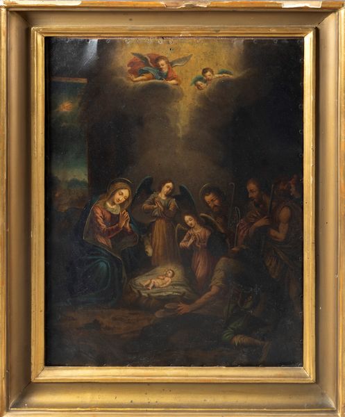 Scuola fiamminga, secolo XVII : Nativit  - Asta Dipinti e Disegni Antichi - Associazione Nazionale - Case d'Asta italiane